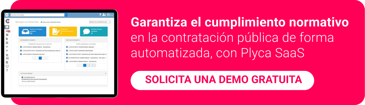 Garantiza el cumplimiento normativo en la contratación pública de forma automatizada, con Plyca SaaS